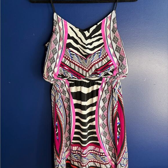 Express Pink and Black Y2K Spaghetti Strap Sundress size XS - Picture 8 of 10